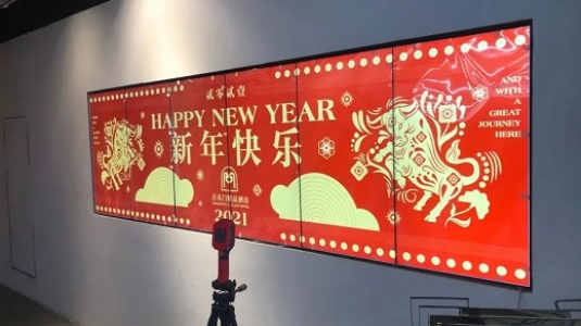 上海百樂門大酒店led透明屏、液晶拼接屏