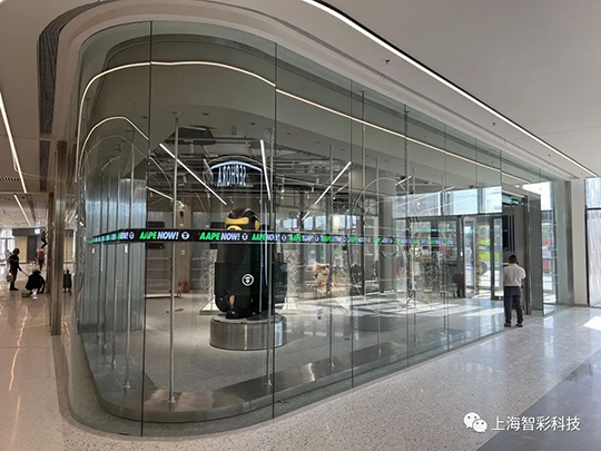 上海松江印象城Aape店鋪LED顯示屏設(shè)計(jì)、安裝